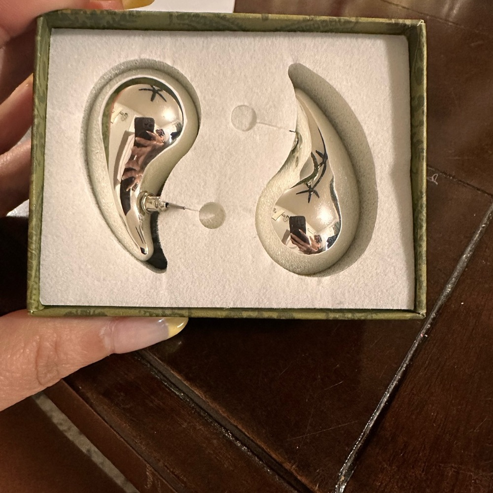 Bottega Veneta Inspired Tear Drop Earrings